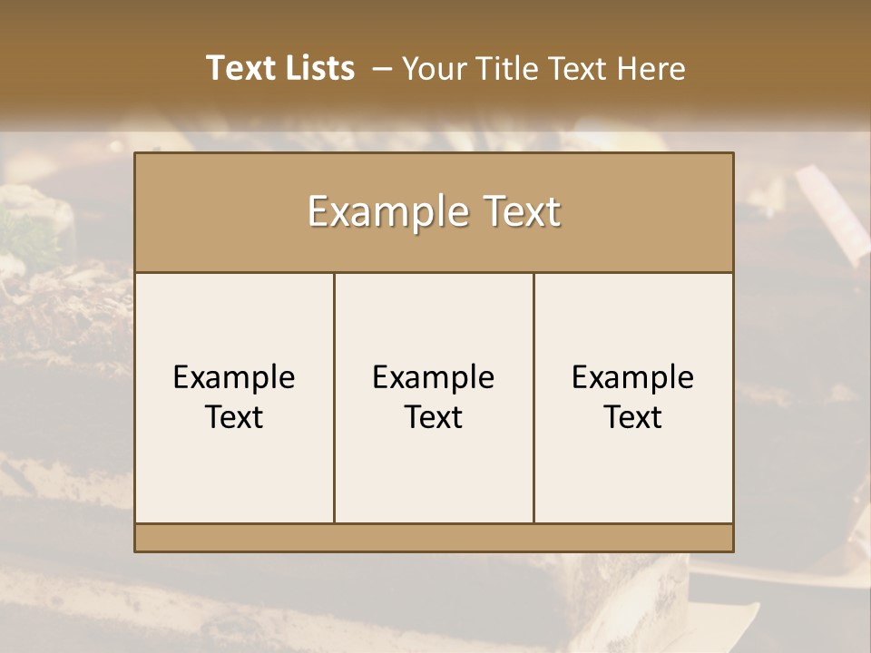Brown Smell Delicious PowerPoint Template