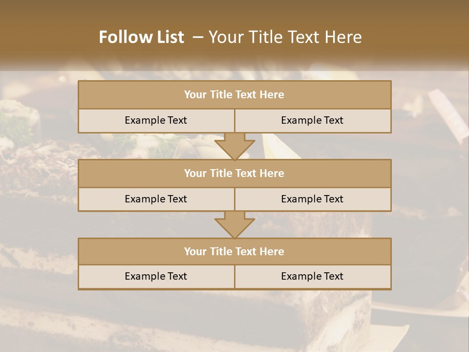Brown Smell Delicious PowerPoint Template