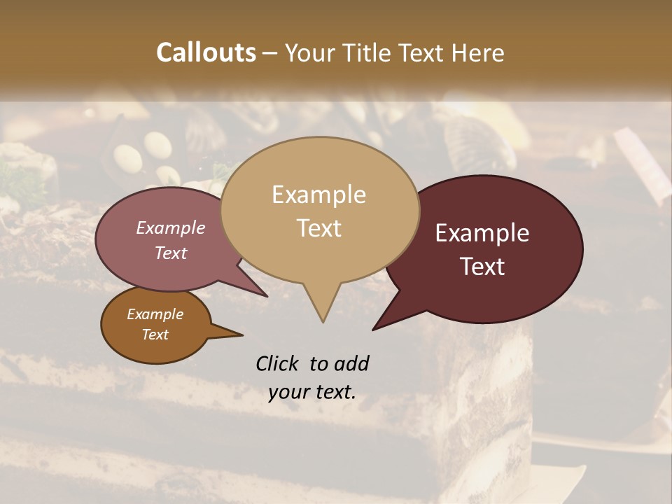 Brown Smell Delicious PowerPoint Template