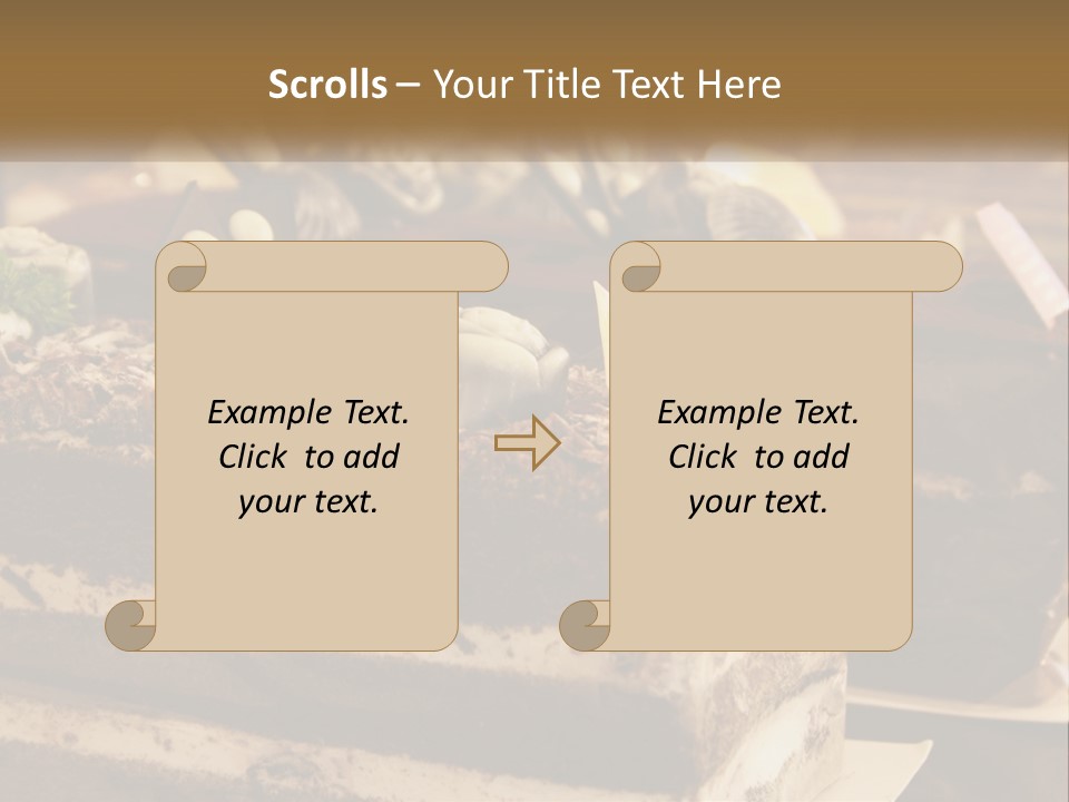 Brown Smell Delicious PowerPoint Template