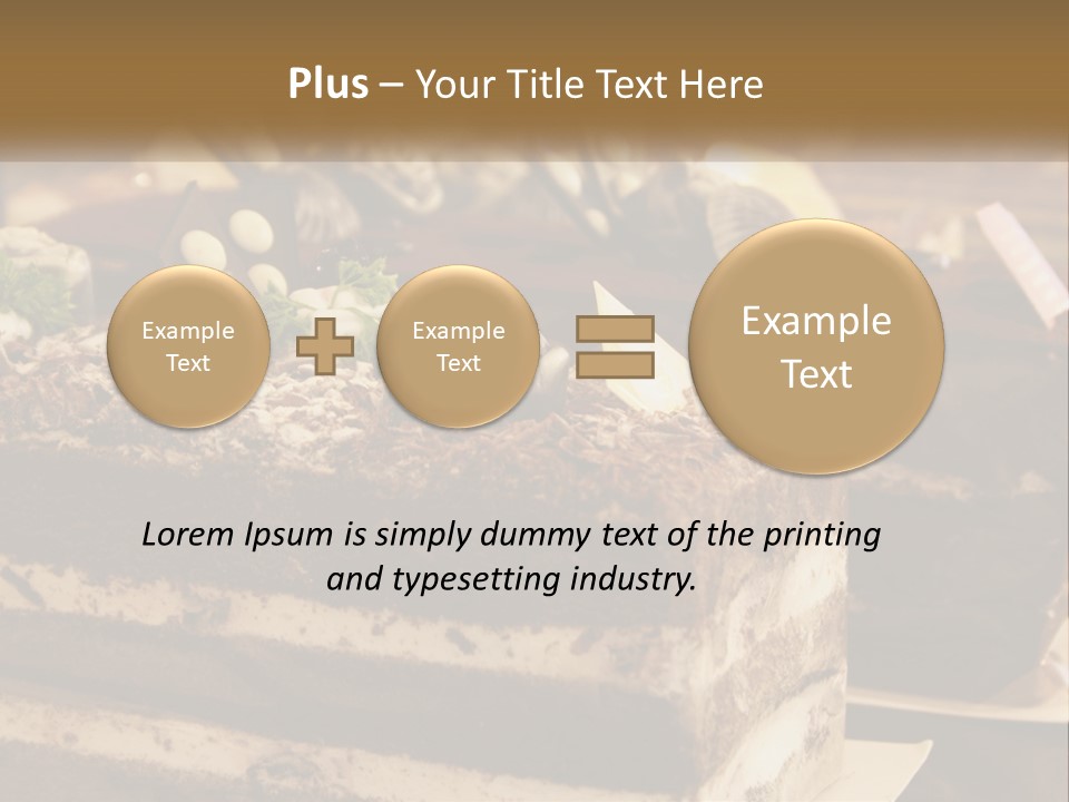 Brown Smell Delicious PowerPoint Template