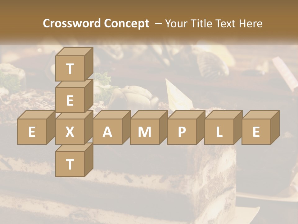 Brown Smell Delicious PowerPoint Template