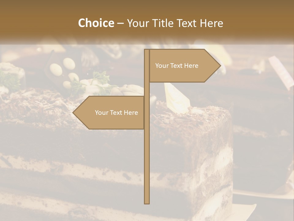 Brown Smell Delicious PowerPoint Template