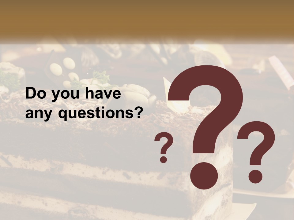 Brown Smell Delicious PowerPoint Template