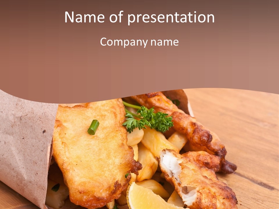 Pub Vegetable Fast PowerPoint Template