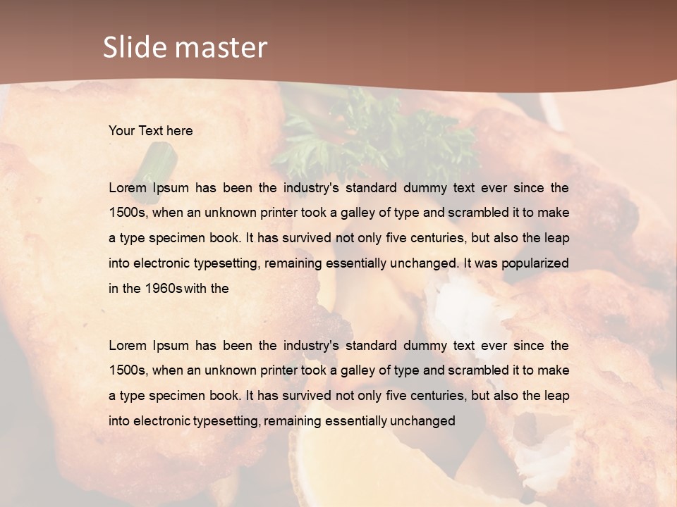 Pub Vegetable Fast PowerPoint Template