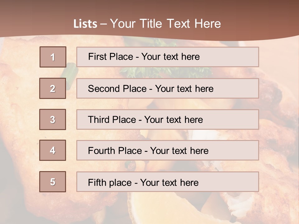 Pub Vegetable Fast PowerPoint Template