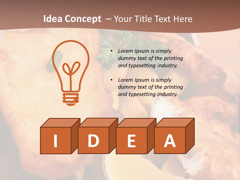 Pub Vegetable Fast PowerPoint Template