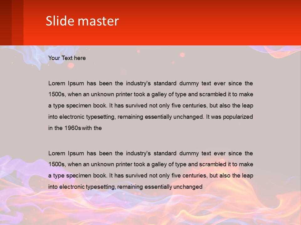 Sparks Colored Mystical PowerPoint Template