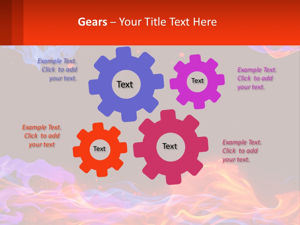 Sparks Colored Mystical PowerPoint Template