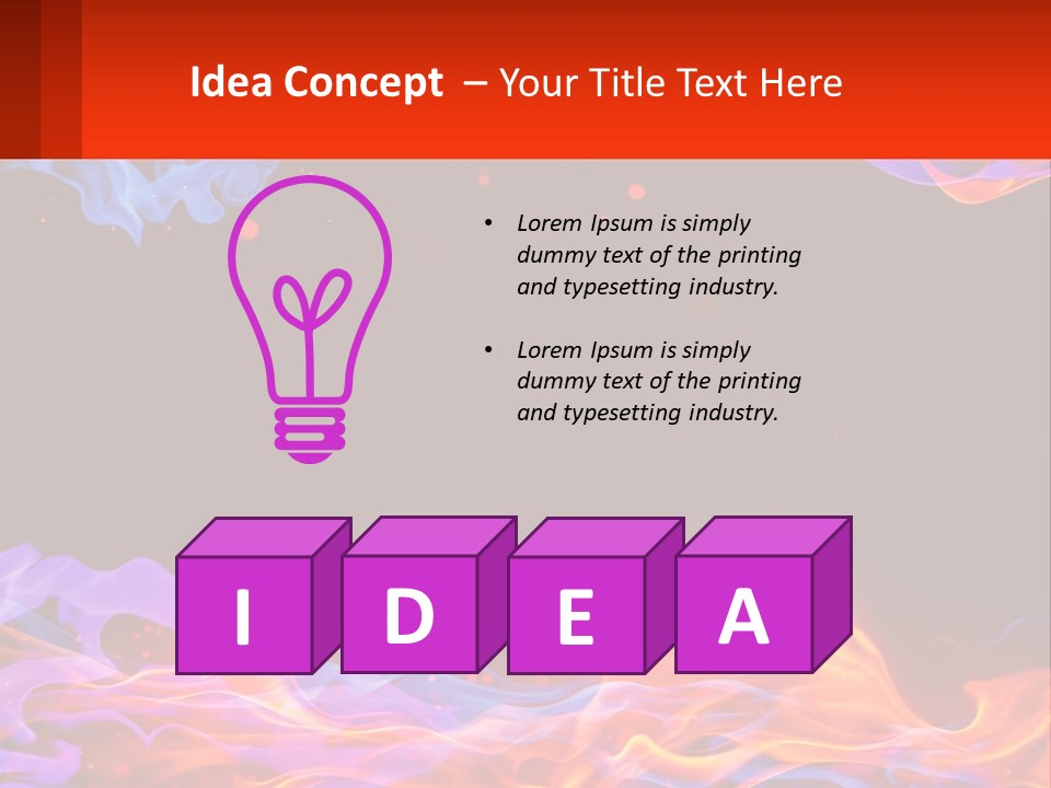 Sparks Colored Mystical PowerPoint Template