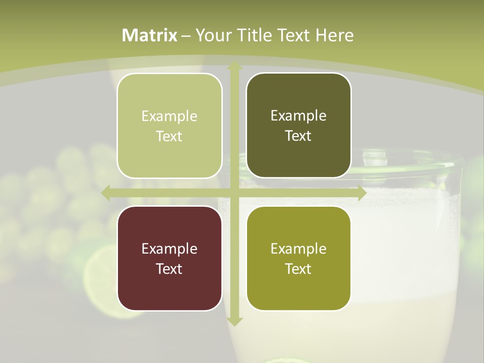 Brown Glass Cocktail PowerPoint Template