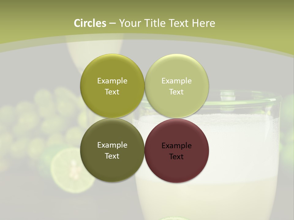 Brown Glass Cocktail PowerPoint Template