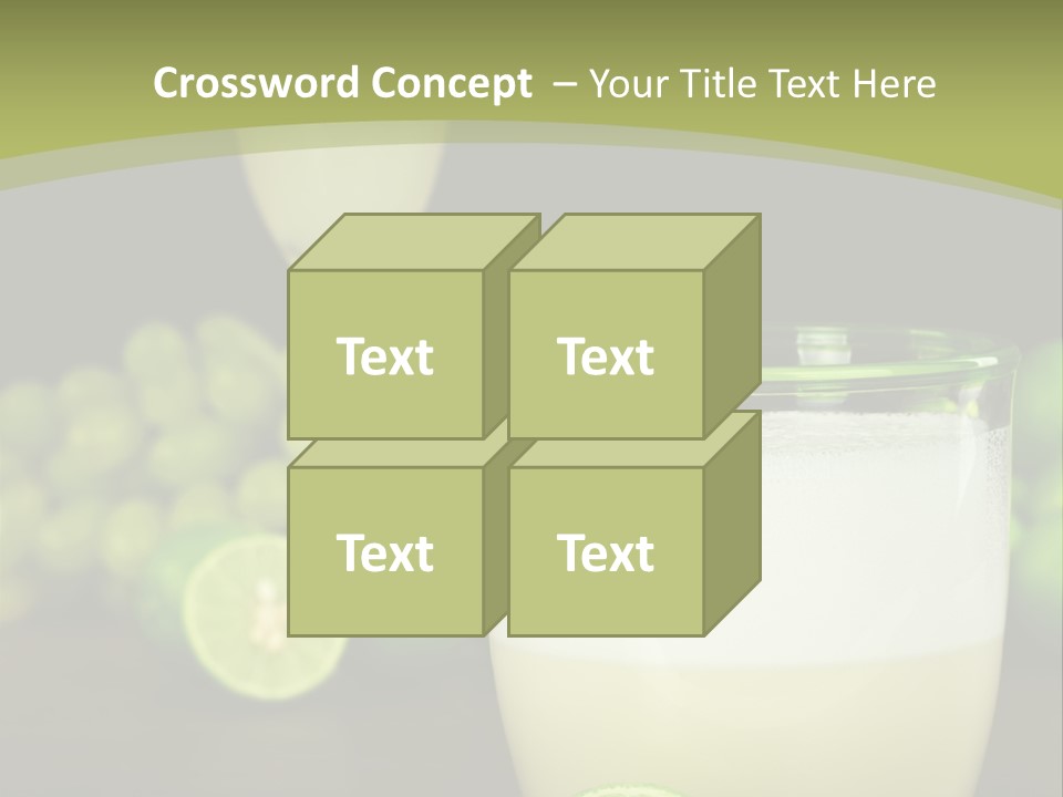 Brown Glass Cocktail PowerPoint Template