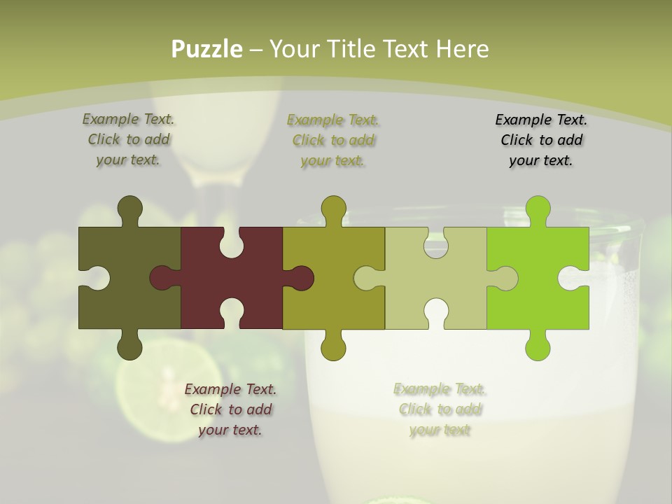 Brown Glass Cocktail PowerPoint Template