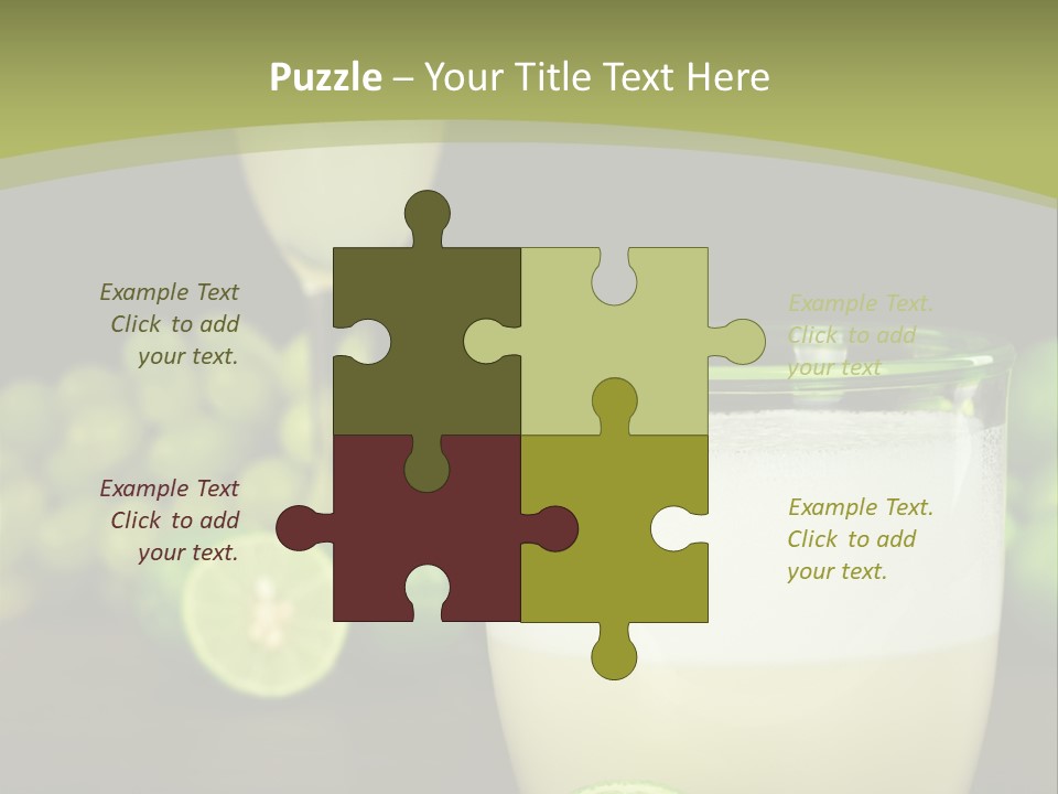 Brown Glass Cocktail PowerPoint Template