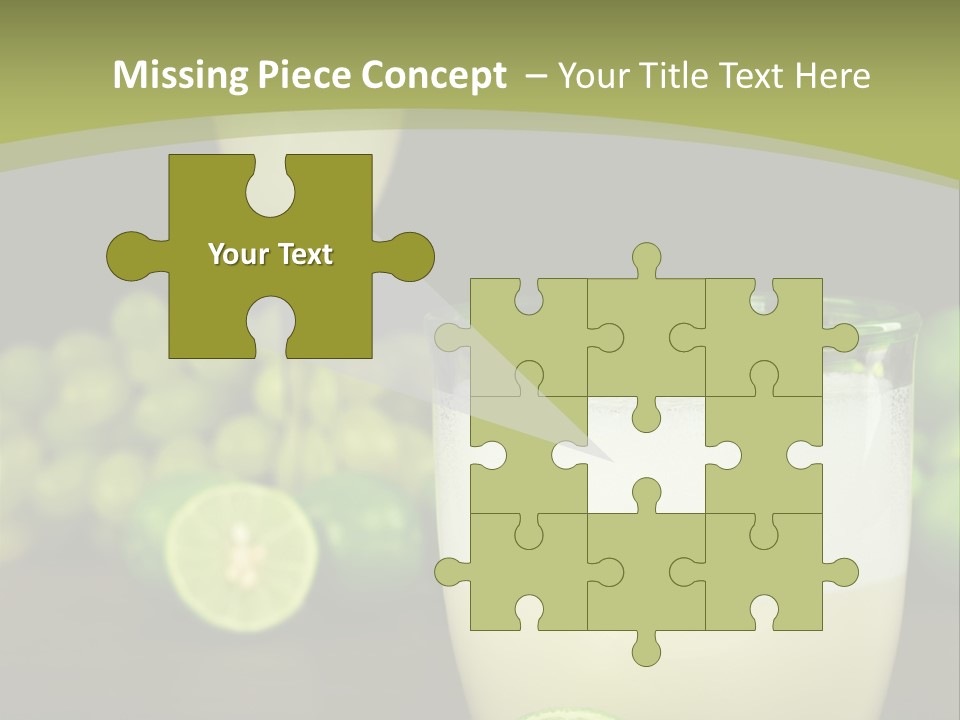 Brown Glass Cocktail PowerPoint Template