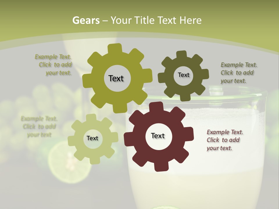 Brown Glass Cocktail PowerPoint Template