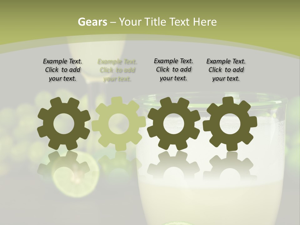 Brown Glass Cocktail PowerPoint Template