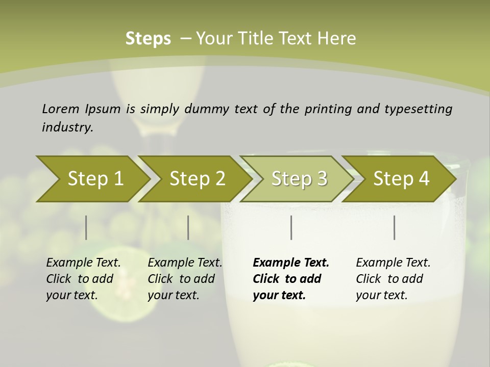 Brown Glass Cocktail PowerPoint Template