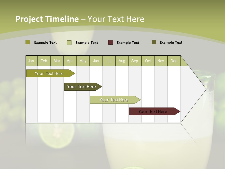 Brown Glass Cocktail PowerPoint Template