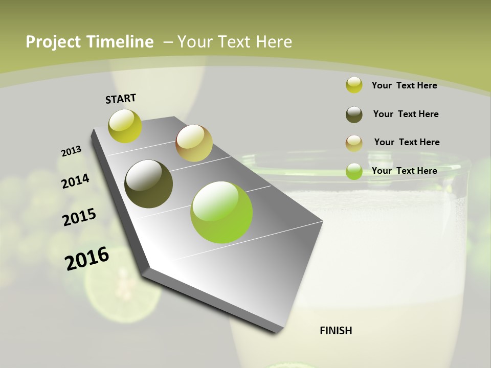 Brown Glass Cocktail PowerPoint Template