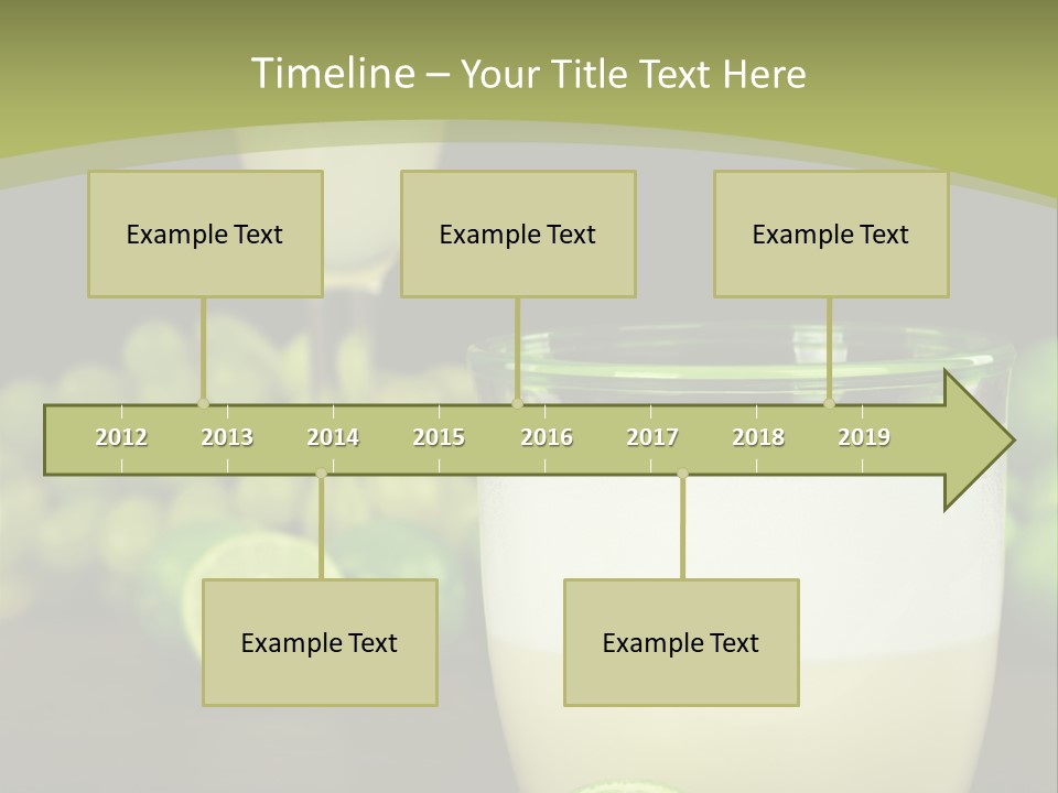 Brown Glass Cocktail PowerPoint Template