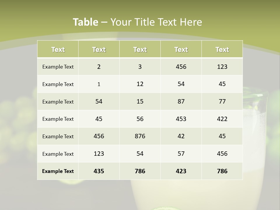 Brown Glass Cocktail PowerPoint Template