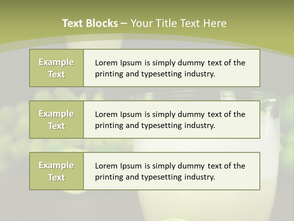 Brown Glass Cocktail PowerPoint Template