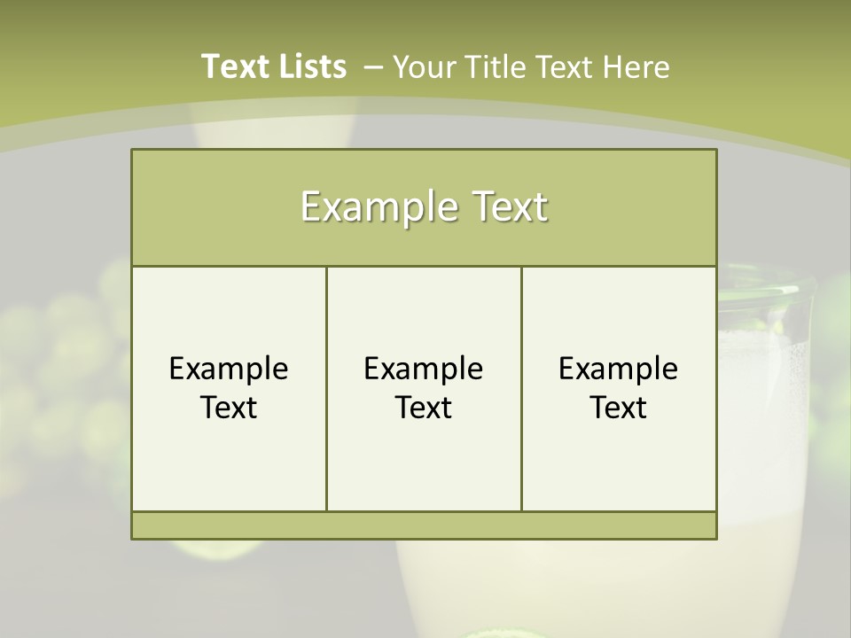 Brown Glass Cocktail PowerPoint Template