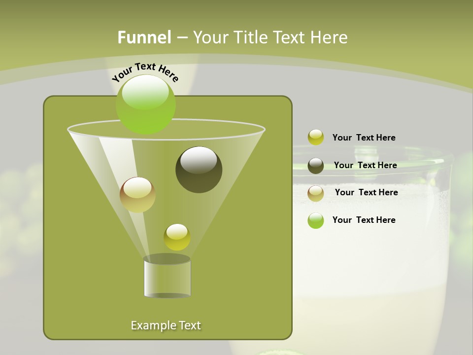 Brown Glass Cocktail PowerPoint Template