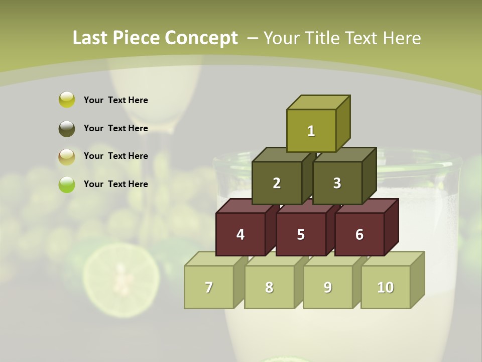 Brown Glass Cocktail PowerPoint Template