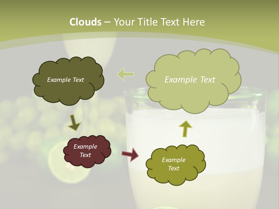 Brown Glass Cocktail PowerPoint Template