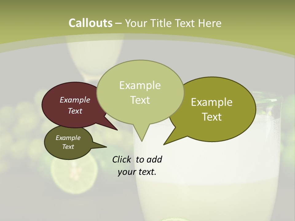 Brown Glass Cocktail PowerPoint Template