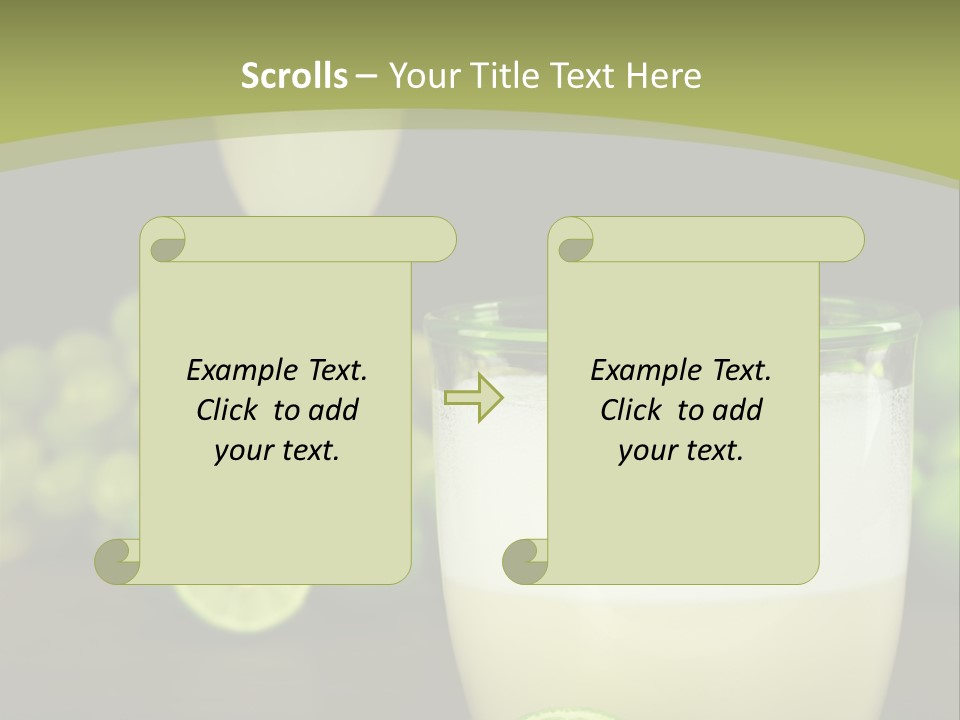 Brown Glass Cocktail PowerPoint Template