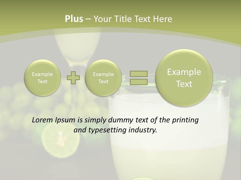 Brown Glass Cocktail PowerPoint Template