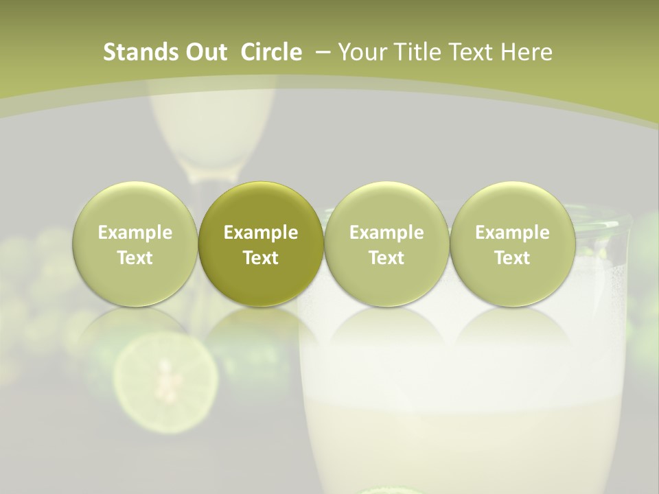 Brown Glass Cocktail PowerPoint Template