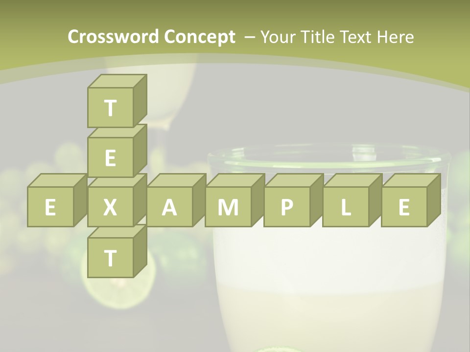 Brown Glass Cocktail PowerPoint Template