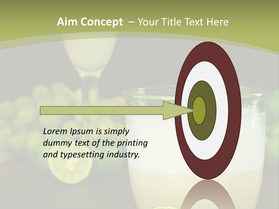 Brown Glass Cocktail PowerPoint Template