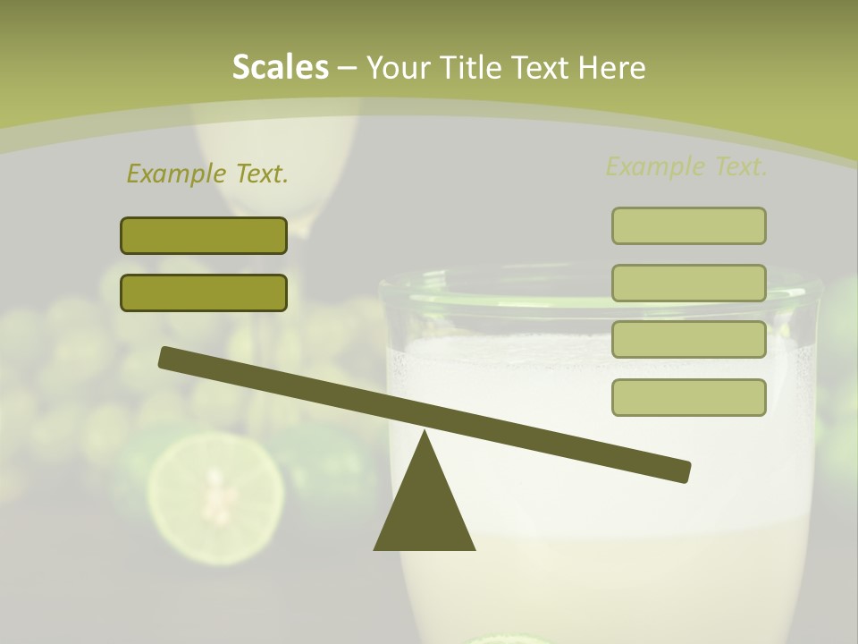 Brown Glass Cocktail PowerPoint Template