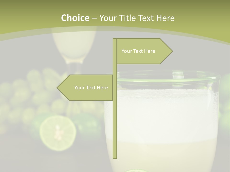 Brown Glass Cocktail PowerPoint Template