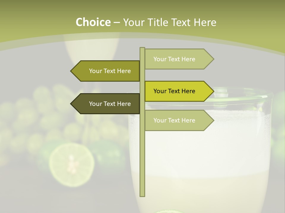 Brown Glass Cocktail PowerPoint Template