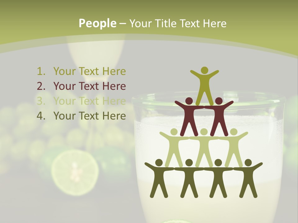 Brown Glass Cocktail PowerPoint Template