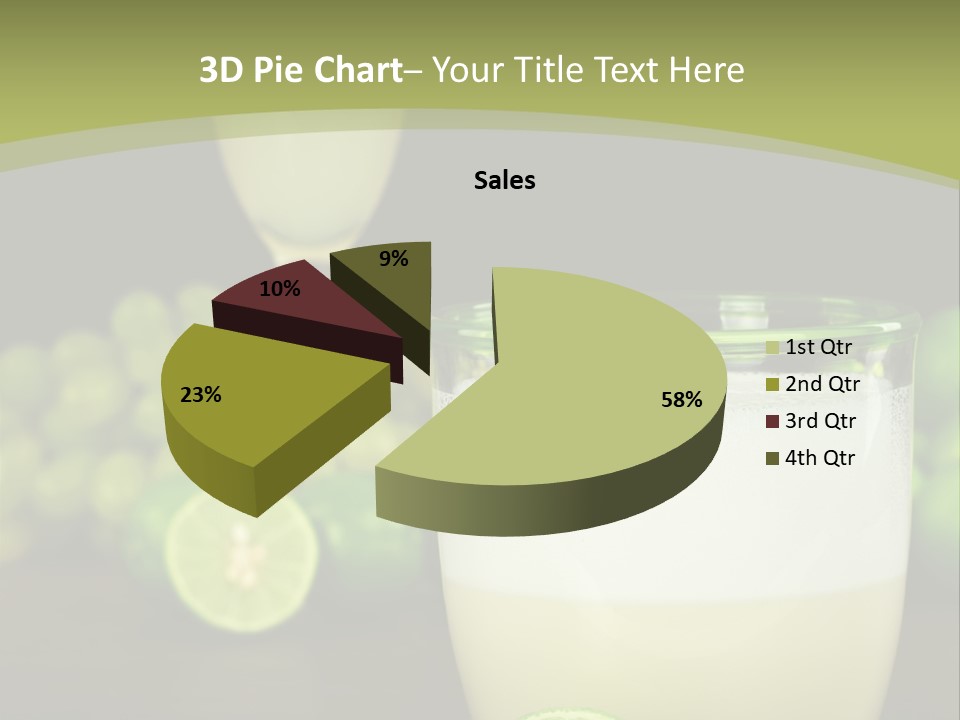Brown Glass Cocktail PowerPoint Template
