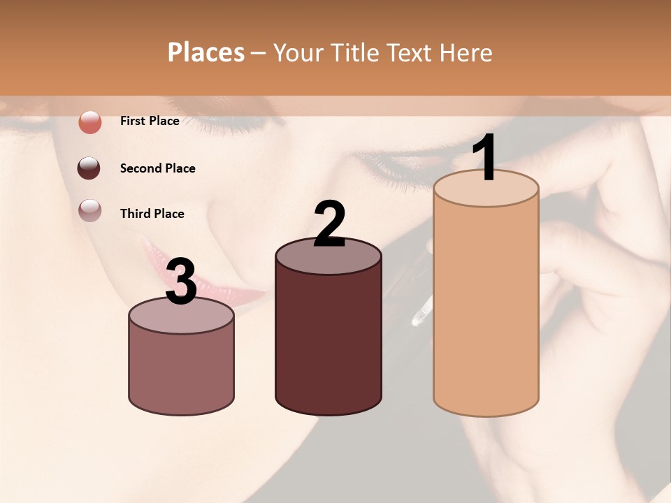 Communicate Girl Contact PowerPoint Template