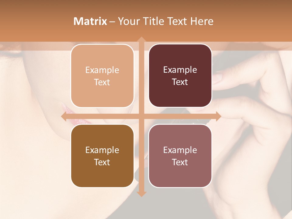 Communicate Girl Contact PowerPoint Template