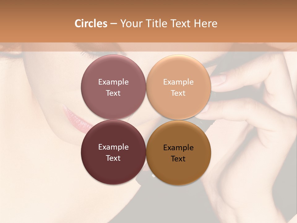 Communicate Girl Contact PowerPoint Template