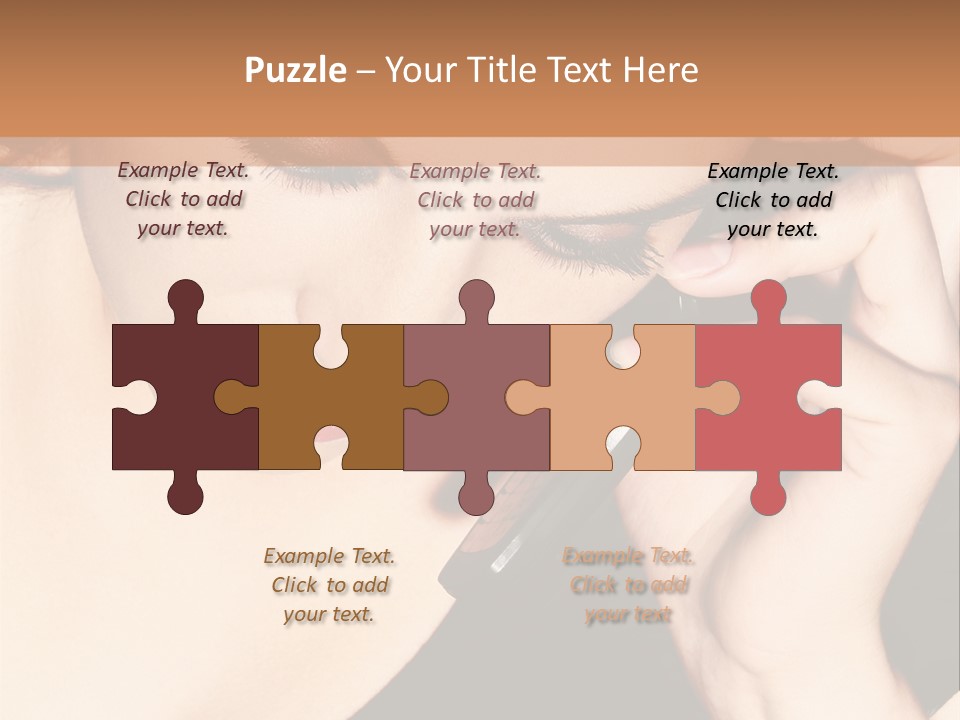 Communicate Girl Contact PowerPoint Template