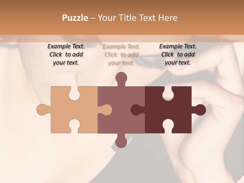 Communicate Girl Contact PowerPoint Template