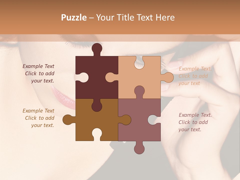 Communicate Girl Contact PowerPoint Template